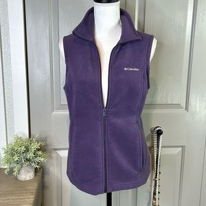 Purple Columbia Full Zip fleece Vest Size Medium